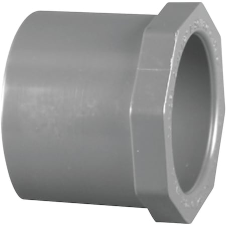 Charlotte Pipe And Foundry 1-1/2 In. Spigot x 1 In. Slip Schedule 80 PVC Bushing PVC 08107  2800HA